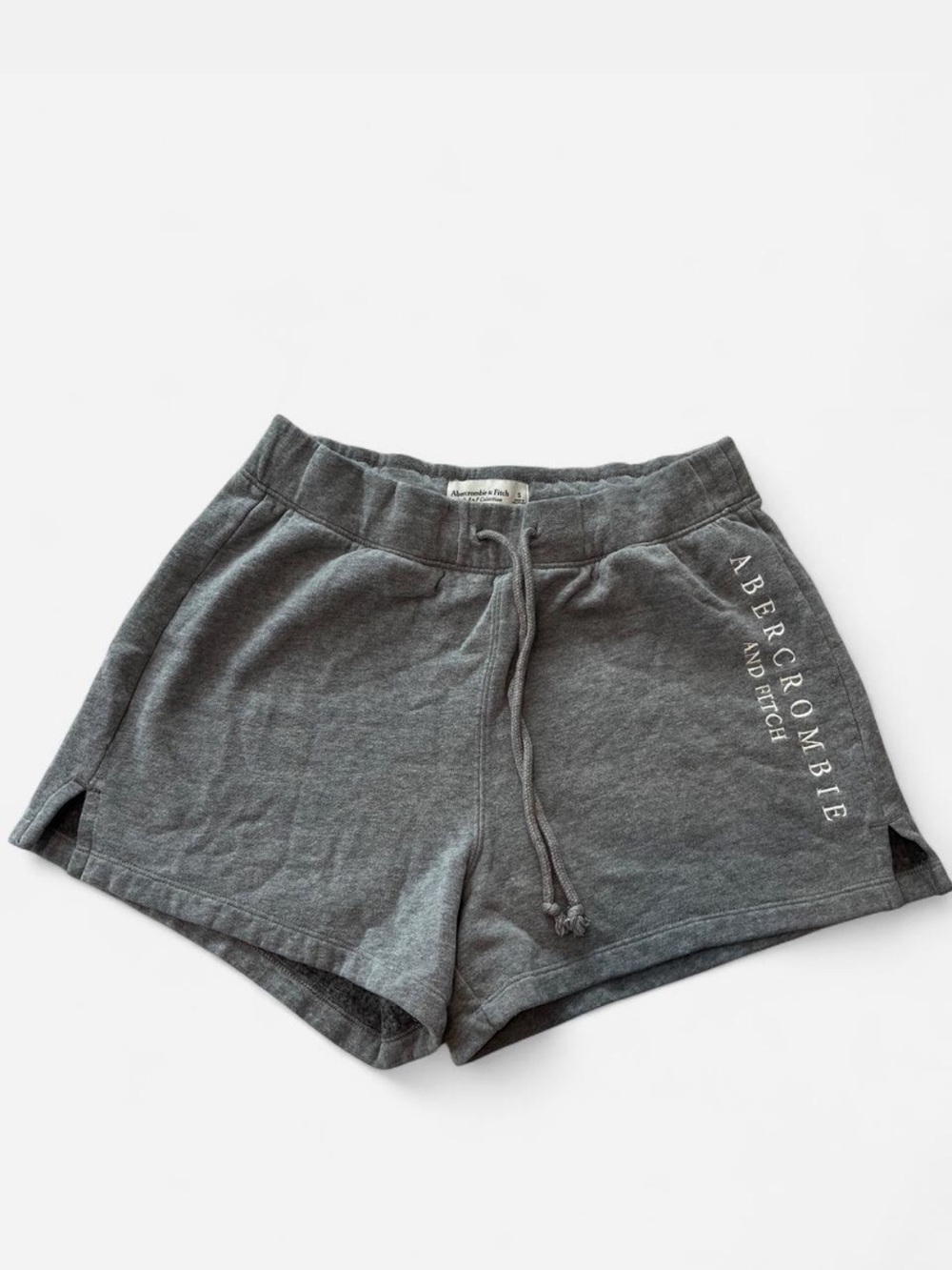 Abercrombie & Fitch Women's Charcoal Drawstring Athletic Shorts